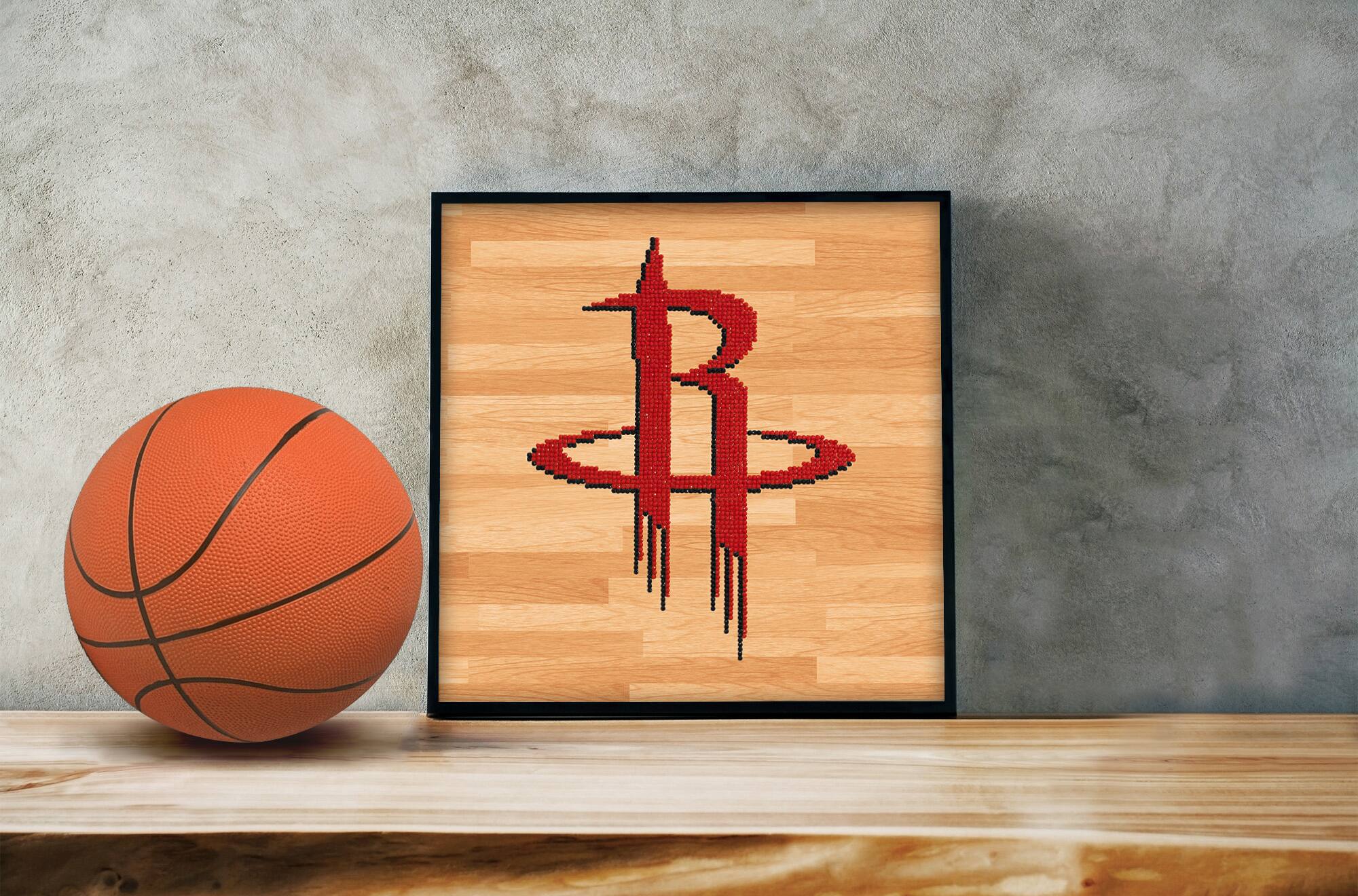 Camelot® Dots Intermediate NBA Houston Rockets Diamond Painting Kit